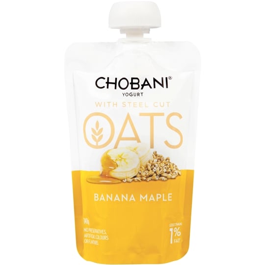Chobani Oats Banana Maple Yoghurt Pouch