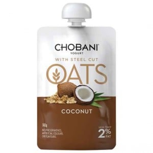 Chobani Coconut With Steel-cut Oats Yoghurt Pouch
