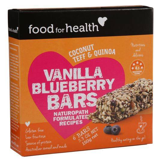 Food For Health Bars Vanilla/berry