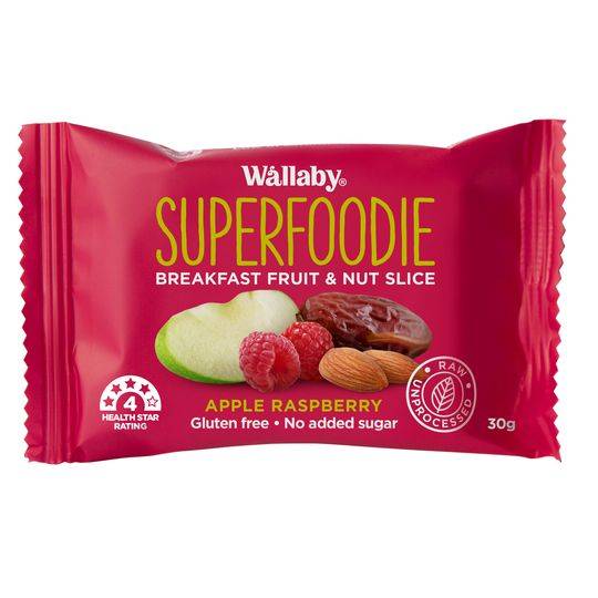 Wallaby Superfoodie Apple Raspberry Bar