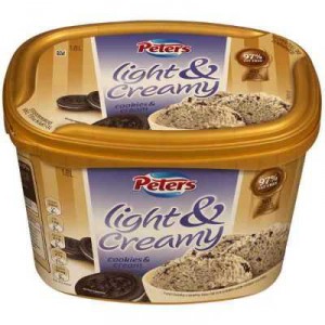 Peters Light & Creamy Ice Cream Cookies & Cream