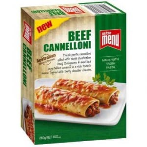 On The Menu Beef Cannelloni