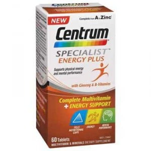 Centrum Specialist Energy Plus With Ginseng & B Vitamins