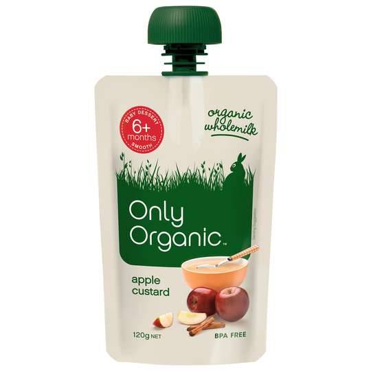 Only Organic Apple Custard 6 Mnths+
