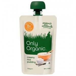 Only Organic Creamy Rice Pudding 8 Months+