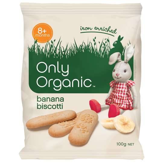 Only Organic Banana Biscotti