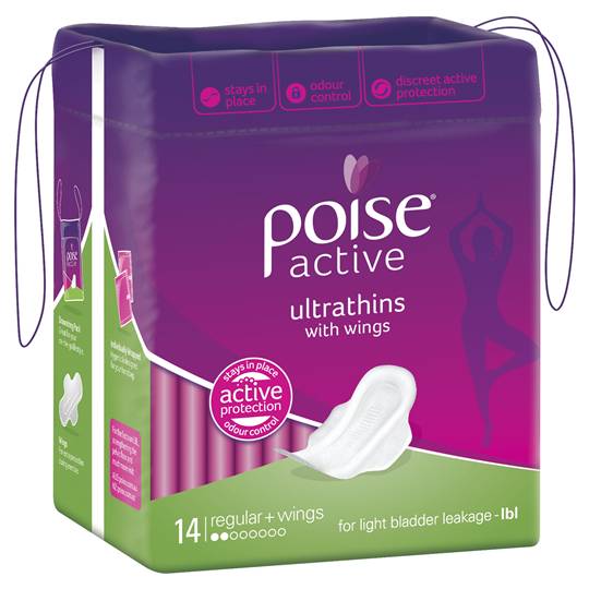 Poise Active Ultrathins With Wings Regular
