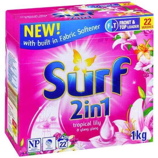 Surf 2 In 1 Laundry Powder Top & Front Loader Tropical