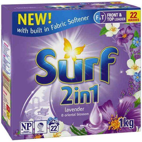 Surf 2 In 1 Laundry Powder Top & Front Loader Lavender
