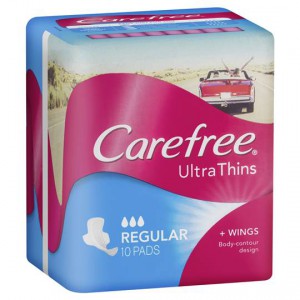 Carefree Regular Ultrathin Pads With Wings
