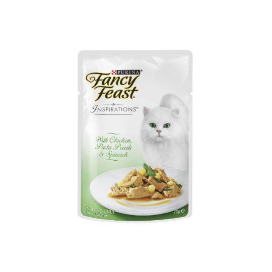 Fancy Feast Inspirations Chicken With Silky Pasta Pearls & Spinach