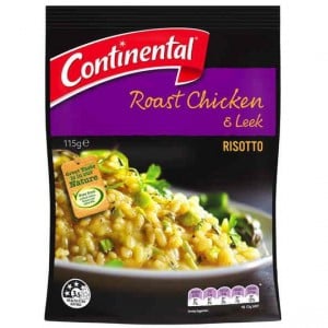 Continental Side Dish Roast Chicken & Leek Risotto