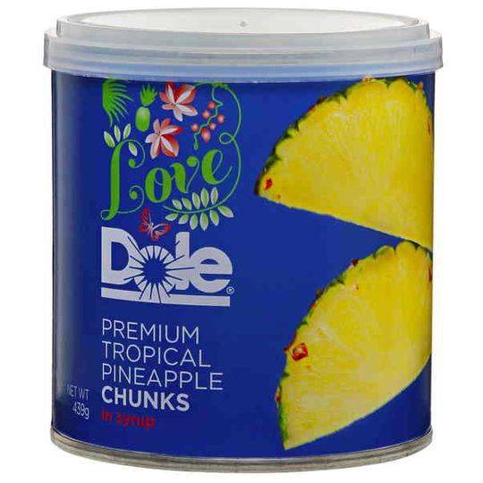Love Dole Premium Tropical Pineapple Chunks In Syrup