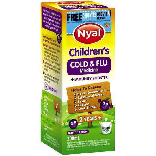 Nyal Children's Berry Cold & Flu Medicine Plus Immunity Booster 2yrs+