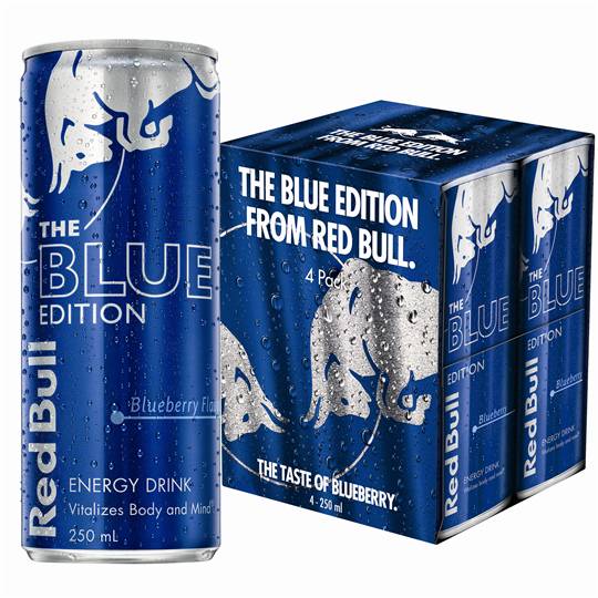 Red Bull Energy Drink Blue Edition