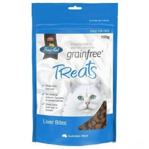 Vip Fussy Cat Grain Free Liver Bites Cat Treats