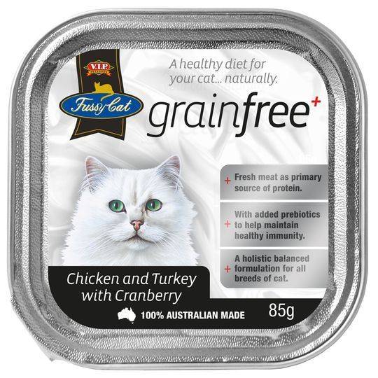 Vip Fussy Cat Grain Free Chicken & Turckey With Cranberry Cat Food