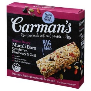 Carman's Super Berry Muesli Bars