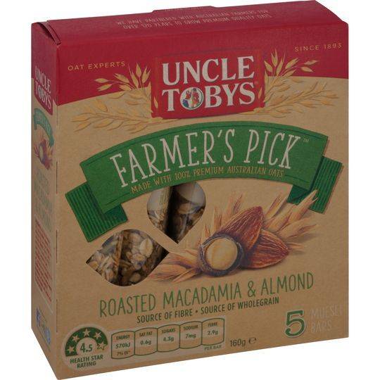 Uncle Tobys Macadamia & Almond Farmers Pick
