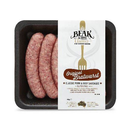 Beak & Sons Original Bratwurst Sausages