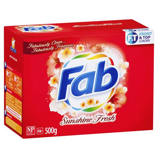 Fab Sunshine Fresh Front & Top Loader Laundry Powder