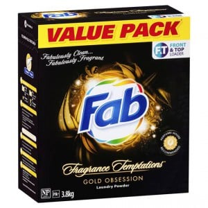 Fab Gold Obsession Front & Top Loader Laundry Powder