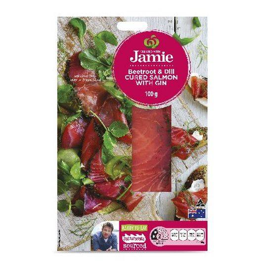 Created With Jamie Cured Salmon Beetroot & Dill