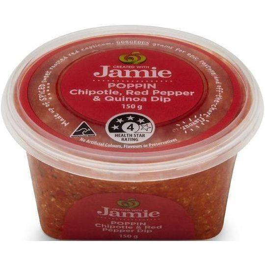 Created With Jamie Poppin Chipotle Red Pepper & Quinoa Dip