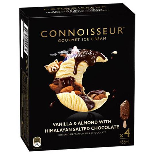 Connoisseur Ice Cream Chocolate Vanilla Almond
