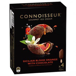 Connoisseur Ice Cream Sicilian Blood Orange Choc