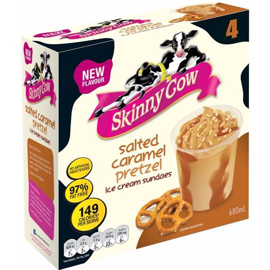 Skinny Cow Ice Cream Caramel Pretzel