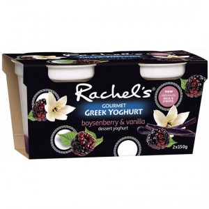 Rachel's Gourmet Greek Yoghurt Boysenberry & Vanilla