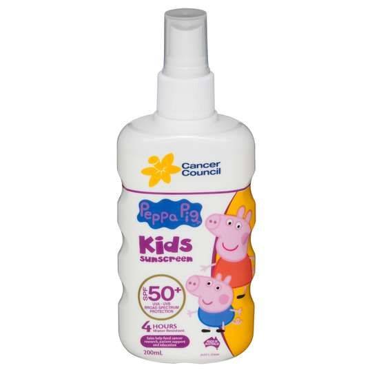 Cancer Council Peppa Pig Spf 50+ Finger Spray Lotion