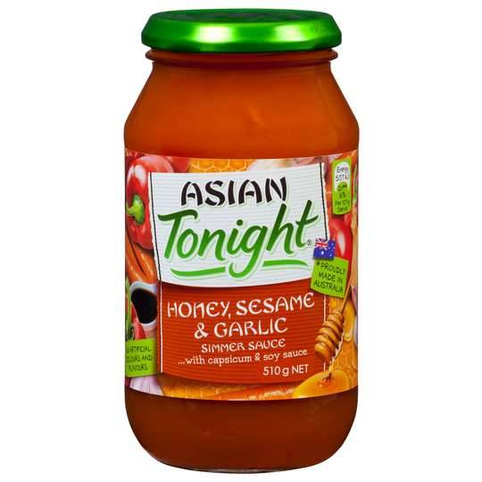 Asian Tonight Simmer Sauce Honey Sesame Garlic