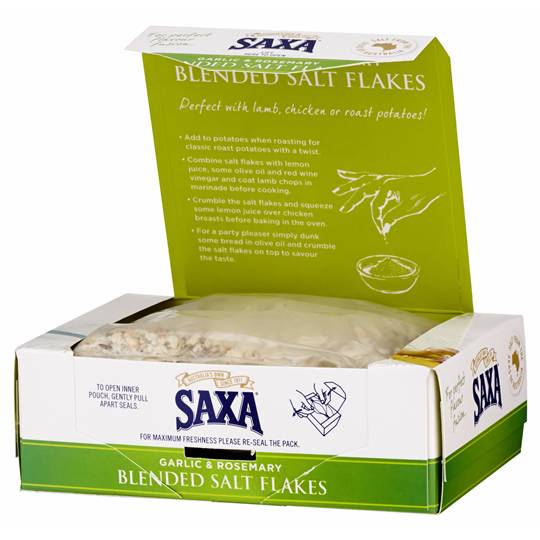 Saxa Blended Salt Flakes Garlic & Rosemary