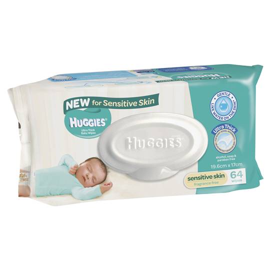 Huggies Ultra Thick Wipes For Sensitive Skin