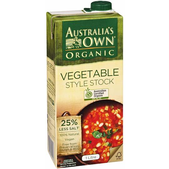 Australia's Own Organic Vegetable Style Stock