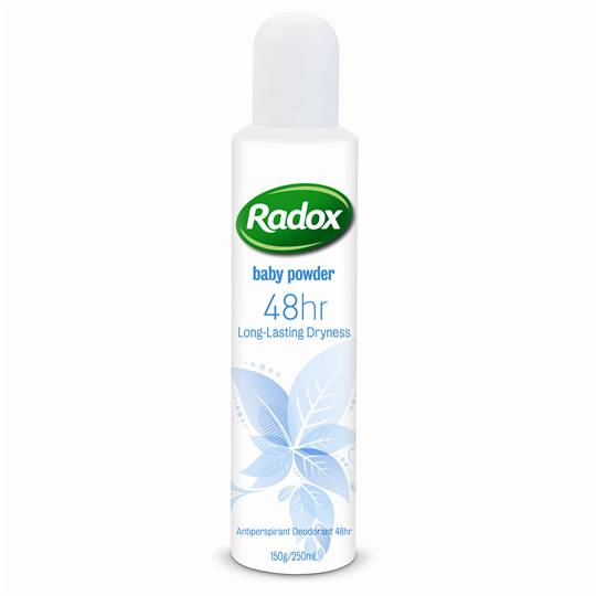 Radox Women Antiperspirant Deodorant Spray Baby Powder