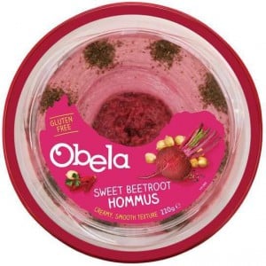 Obela Sweet Beetroot Garnished Hommus