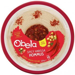 Obela Spicy Harissa Garnished Hommus