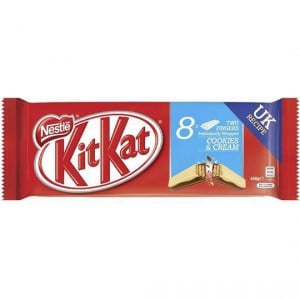 Kit Kat 2 Finger Cookies And Cream Chocolate Biscuit