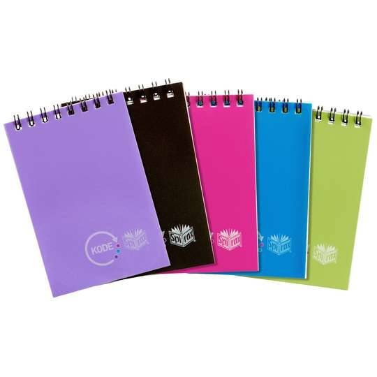 Spirax Pocket Notebook 76x112mm Assorted Colours