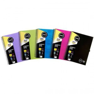 Spirax 5 Subject Book A4 Assorted Colours