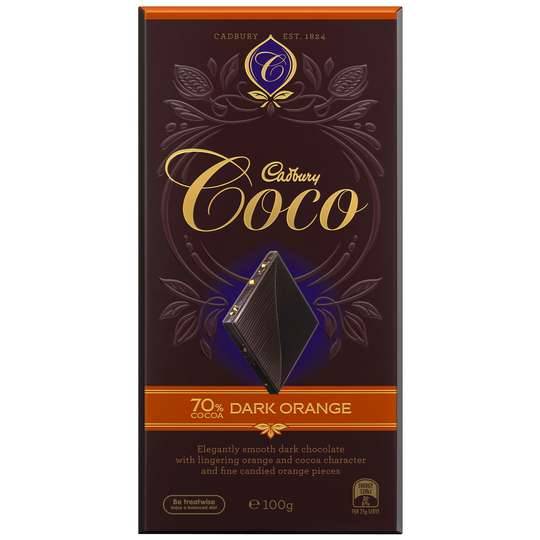 Cadbury Coco Dark Chocolate 70% Dark Orange