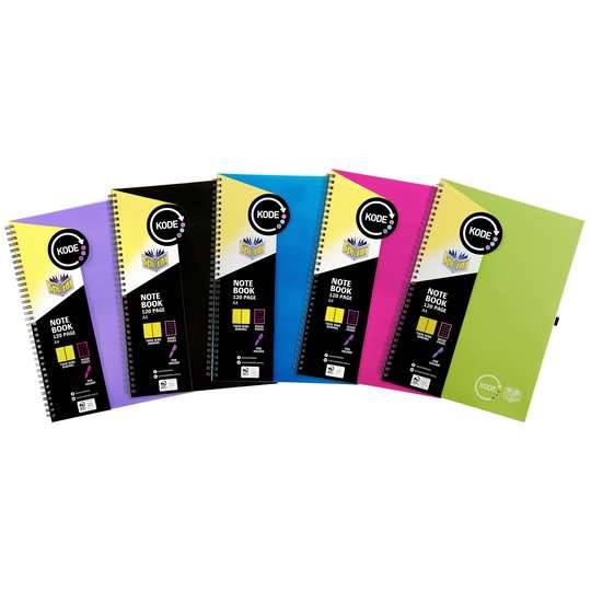 Spirax Notebook A4 Assorted Colours