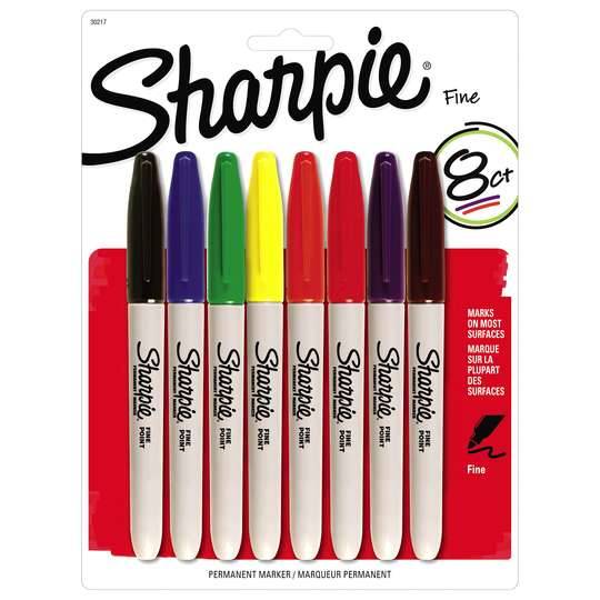 Sharpie Marker Fine 8 Colour Set