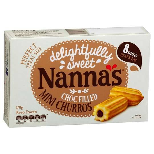 Nannas Mini Choc Hazelnut Filled Churros