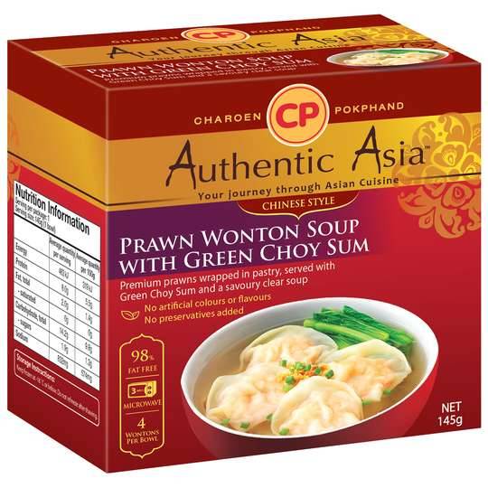 Authentic Asia Prawn Wonton With Vegetable Soup