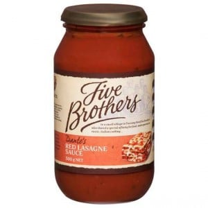 Five Brothers Red Lasagne Sauce
