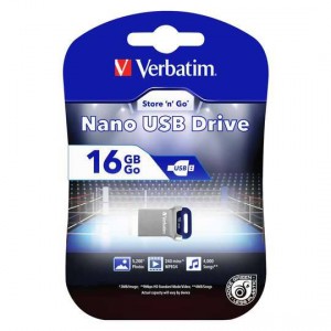 Verabtim Store 'n' Go Nano Usb 2.0 Nano Silver